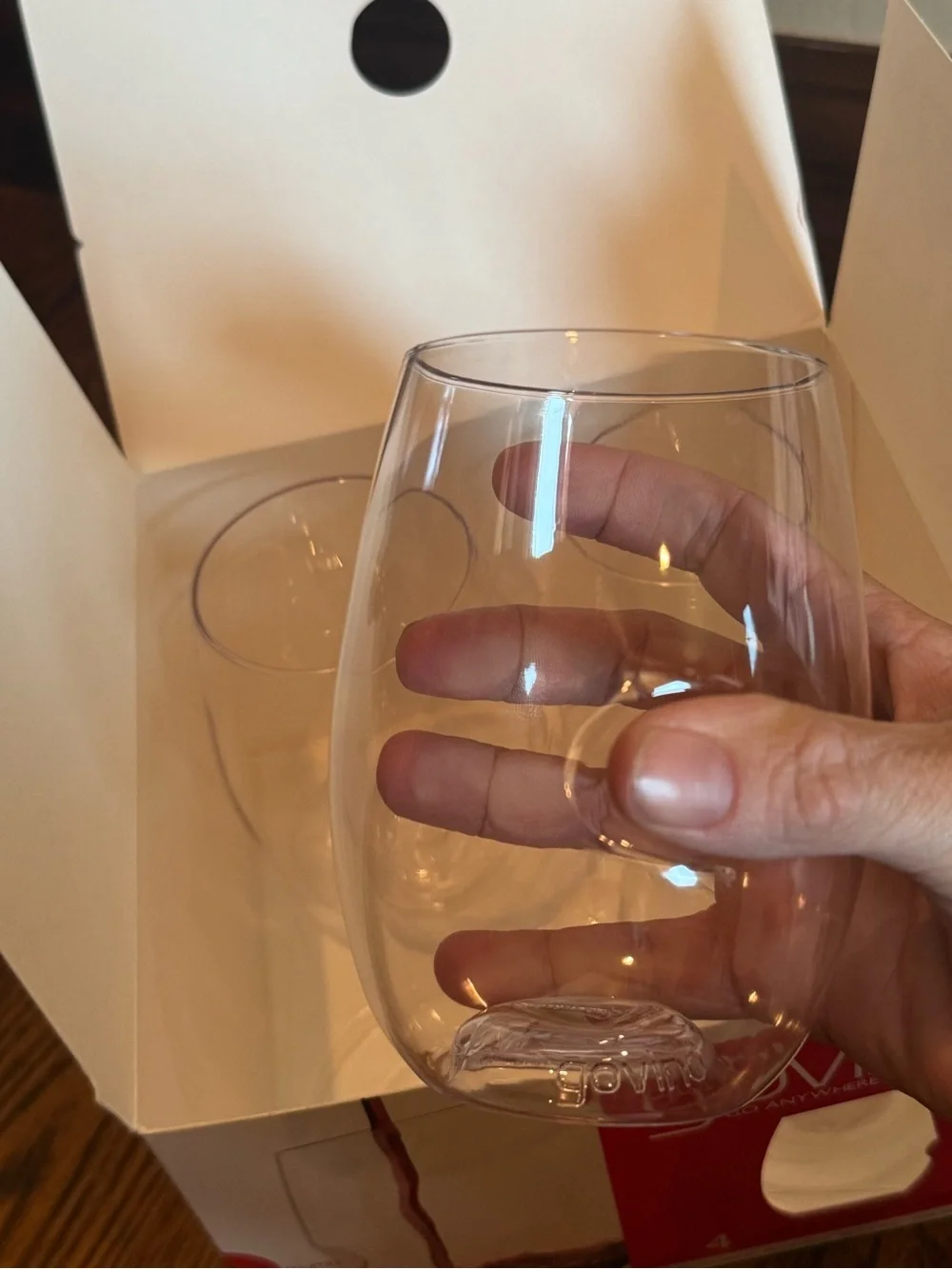 NIB Govino Go Anywhere Stemless Wine Glasses - Set of 4 (16 oz)